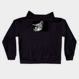 Flower in Black and white. Kids Hoodie